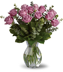 One Dozen Lavender Roses from McIntire Florist in Fulton, Missouri